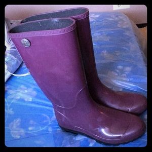 purple ugg rain boots